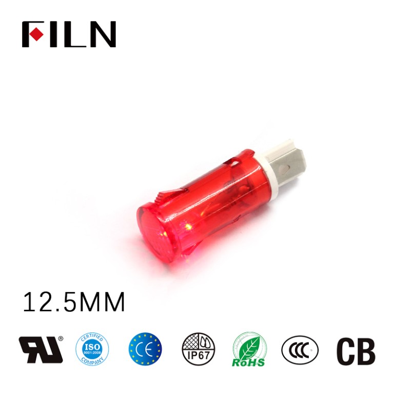 신호등 표시기 12.5mm 220V 식품 기계 신호등 표시기