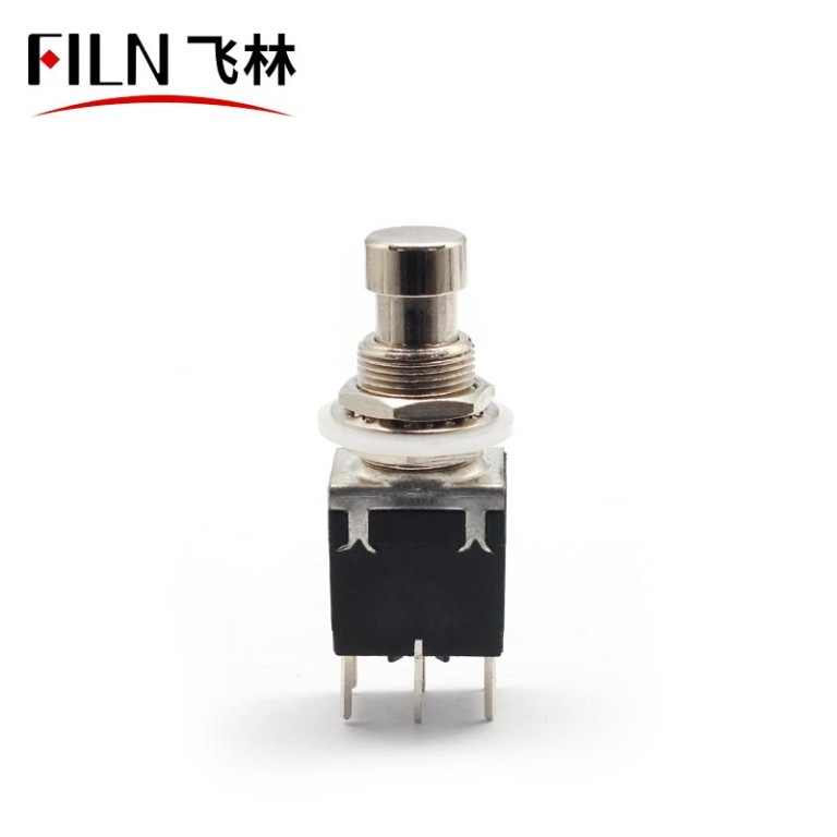 6pin 3pdt switch Momentary 6Pins PCB Effect Pedal Use push button switch