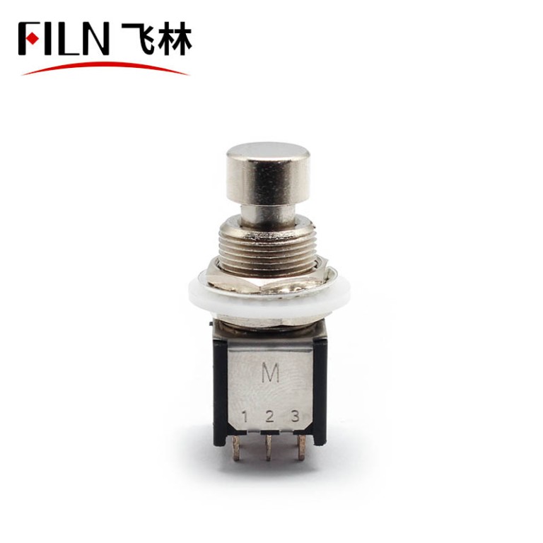 9pin 3pdt switch 3PDT 9Pin Latching Foot Switch Small Guitar Switch