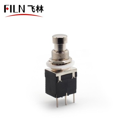 3Pin SPDT Guitar Stomp Box Latching on-on Foot Pedal