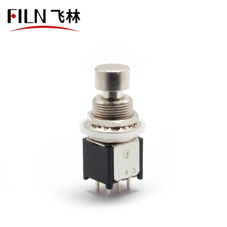 FLST06JXZM 6pin 2PDT  Small Foot  Guitar PUSH BUTTON  Switch