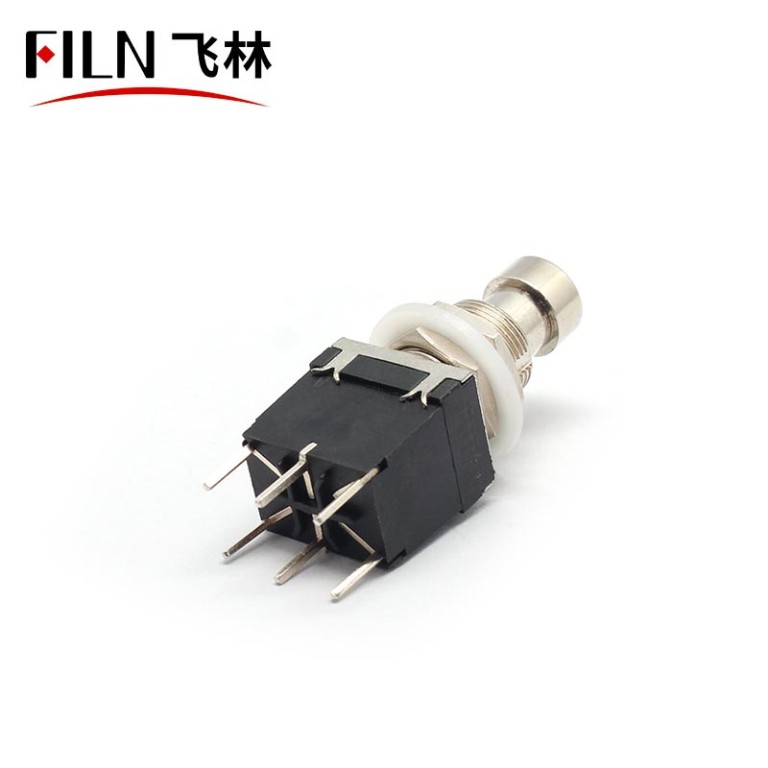 guitar push button switch Momentary 6Pins PCB Effect Pedal Use push button switch