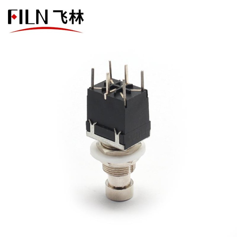 pcb terminnal 3pdt switch Momentary 6Pins PCB Effect Pedal Use push button switch