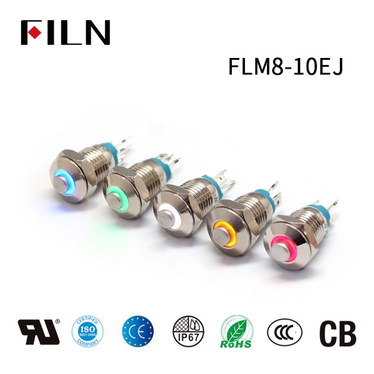 푸른 바다 푸시 버튼 스위치 8MM 소형 푸시 버튼 스위치 빛이 있는 순간 스위치