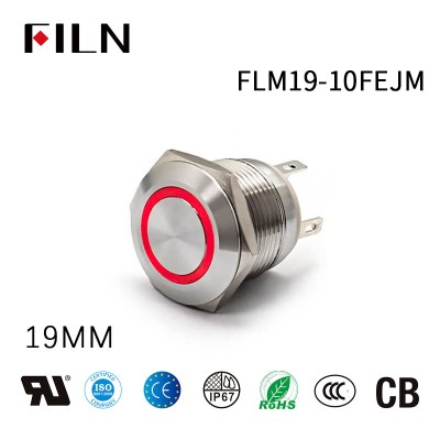 순간 푸시 버튼 램프 스위치 19MM 새로운 전등 스위치