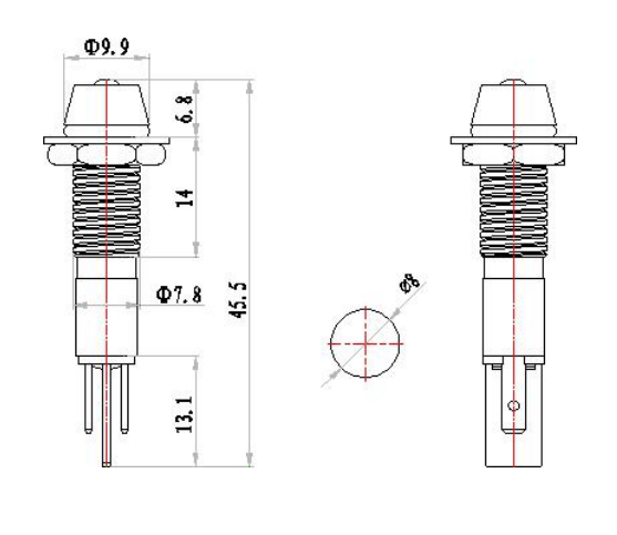 8mm LED 표시기