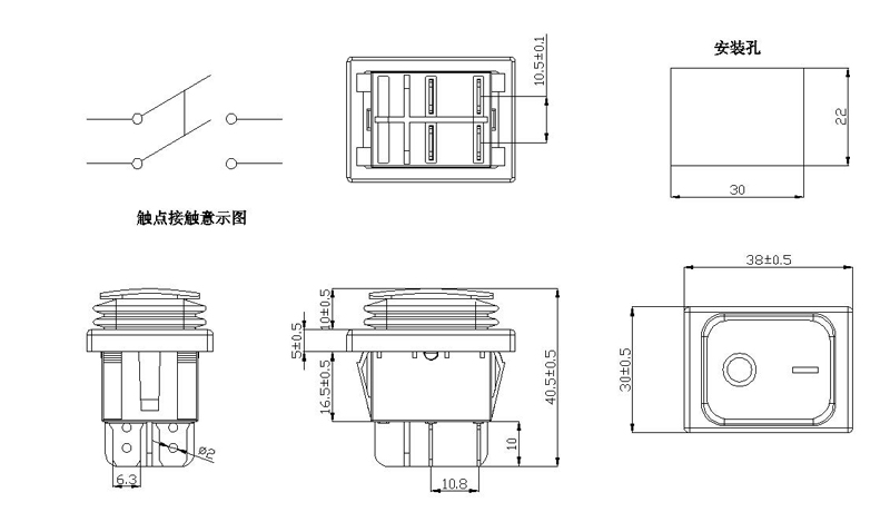 110v 15A 노란색 LED ON OFF ON 순간 kcd4-202n 6 핀 ul 로커 스위치