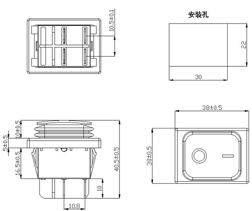 로커 스위치 도면