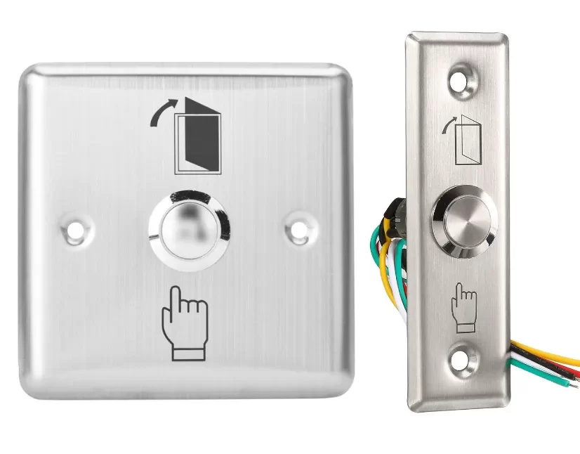 19MM 10A 110V 나사 피트 출구 푸시 버튼 스위치 Exit Push Button Switch