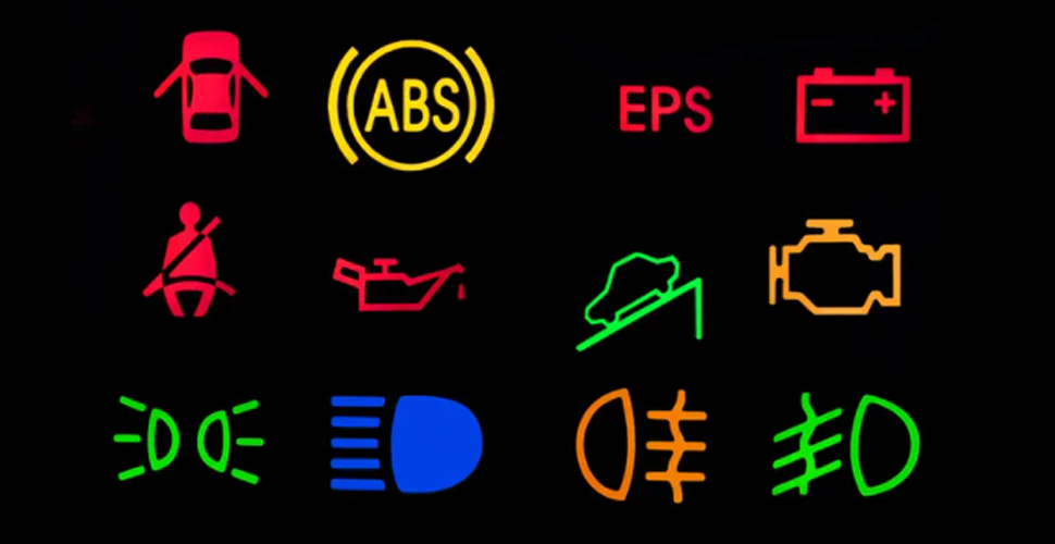 Car symbol indicator light