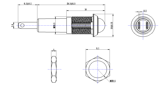 8mm LED