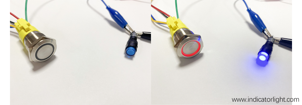 How to Wire a Push Button Switch? Button switch lights up