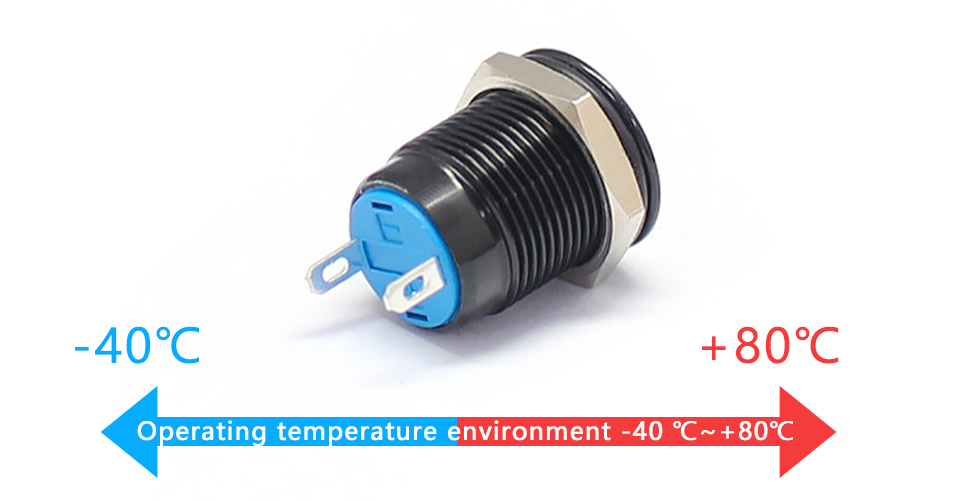 Temperature resistant car push button switch