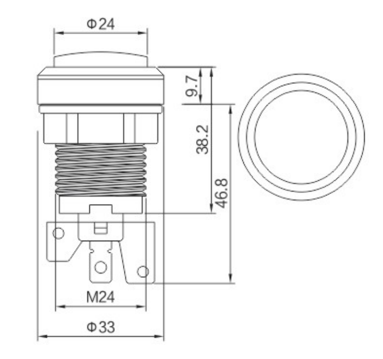 arcade button drawing