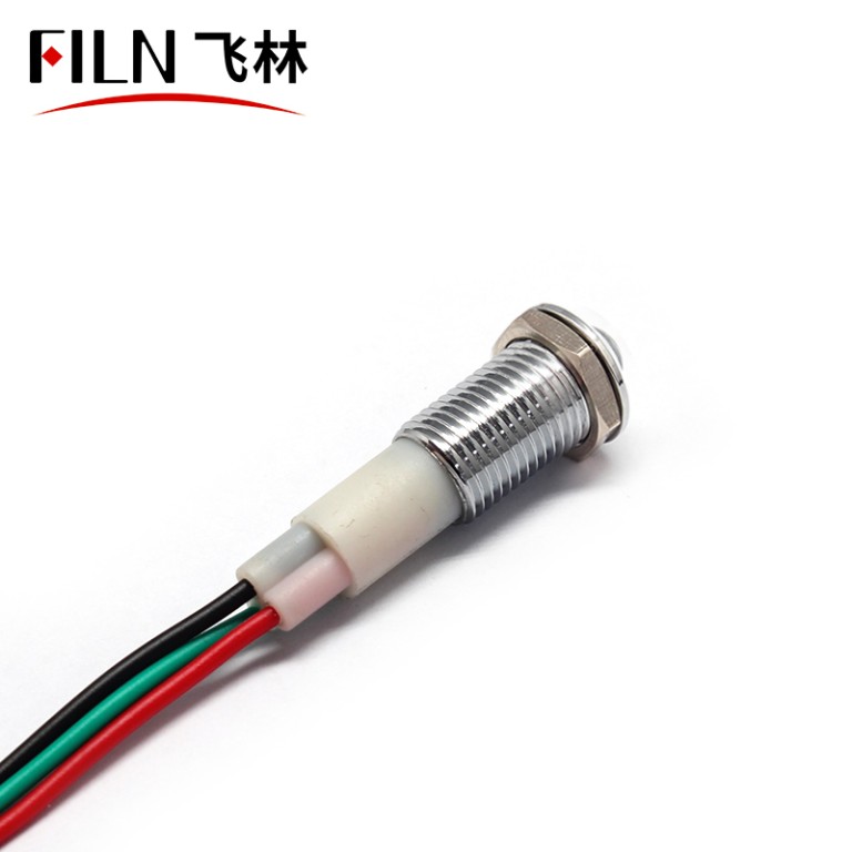 10mm Red Green Blue Three Colors 12V Red Indicator Light