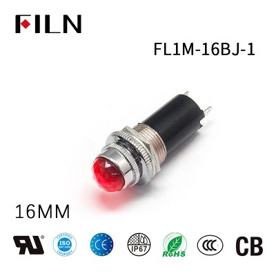 16MM Diamond LED Metal 110V LED Indicator Light