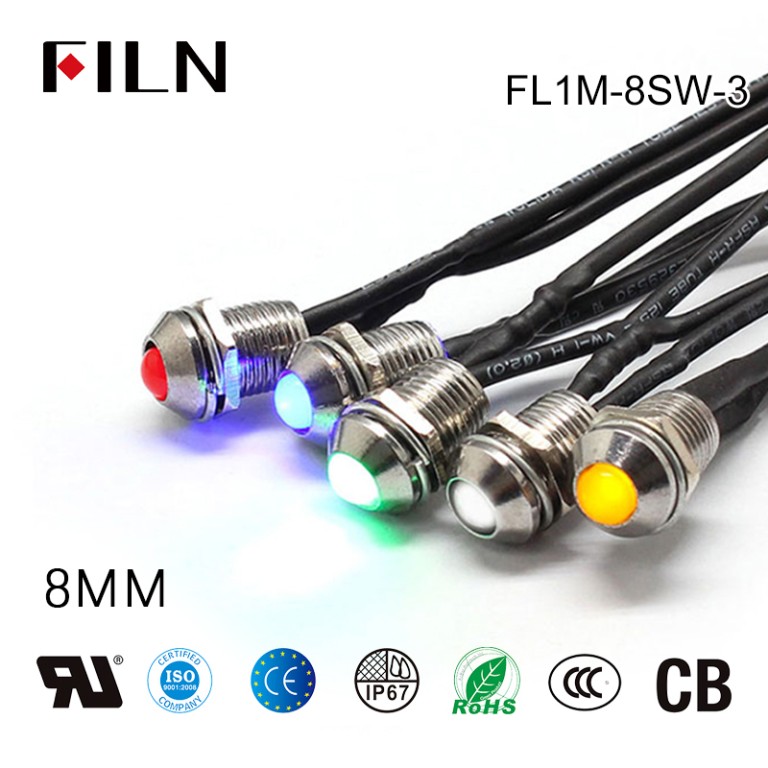 120v-green-indicator-light Cheap and Good Quality 8MM 120v Indicator Light