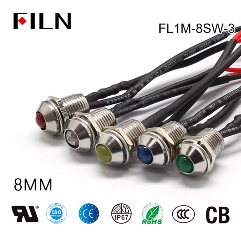 120v-led-panel-indicator-lights Cheap and Good Quality 8MM 120v Indicator Light