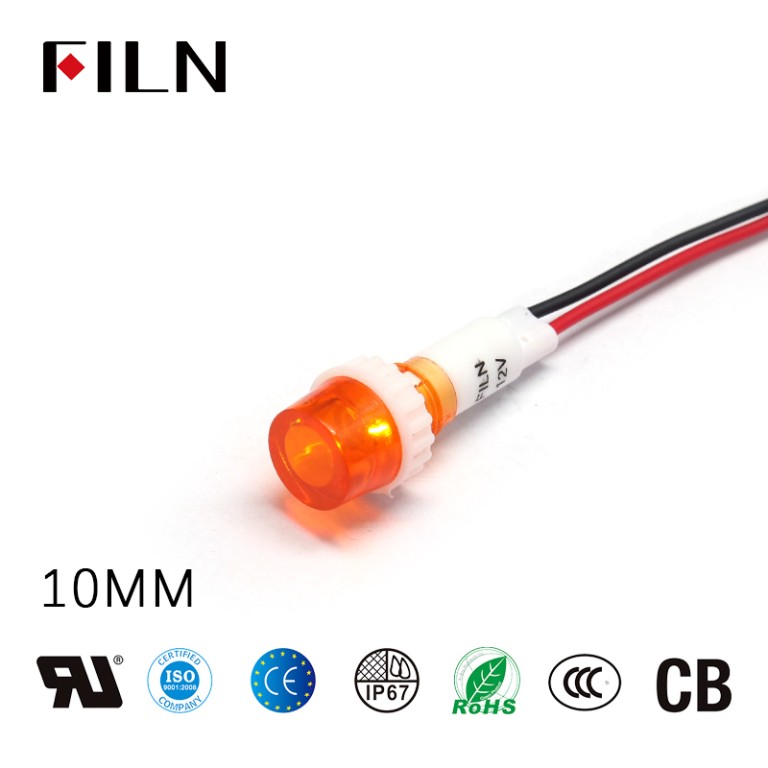 10MM 120V 240V Panel Neon Indicator Lights Lamp