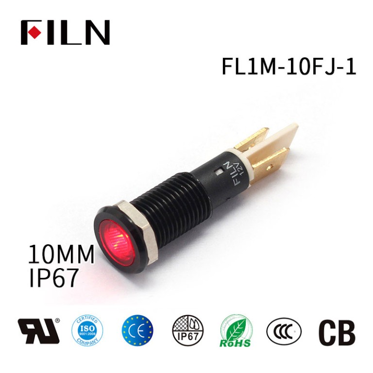 FILN 10MM Индикатор питания Синий светодиод 240 В Сигнальный светильник