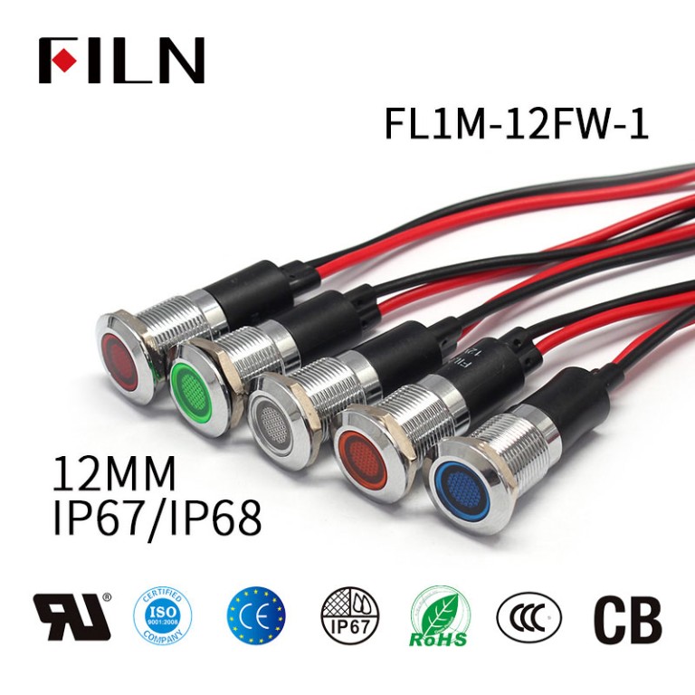 12v-red-LED-indicator-light 12MM 12V Metal Red LED Indicator Light