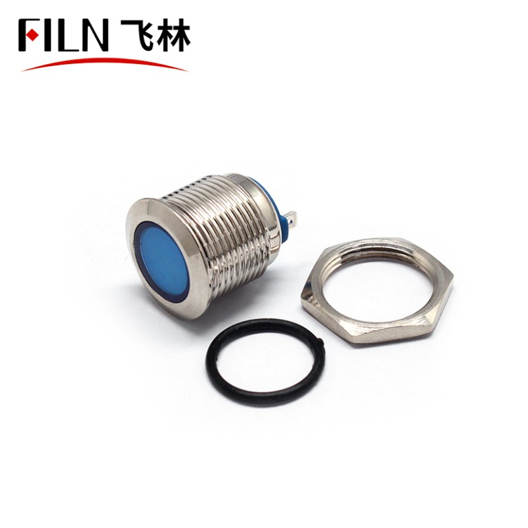 16mm indicator ligjt 16MM 12V LED Good Price Switch with Red Indicator Light