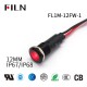 12MM 12V Metal Red LED Indicator Light
