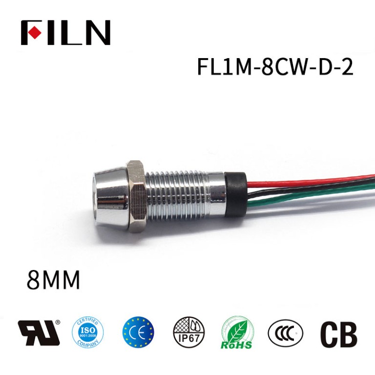 8mm-6V-red-green-double-color-led-metal-pilot-indicator-light-2 8mm 6V Double Color LED Metal Pilot Indicator Light
