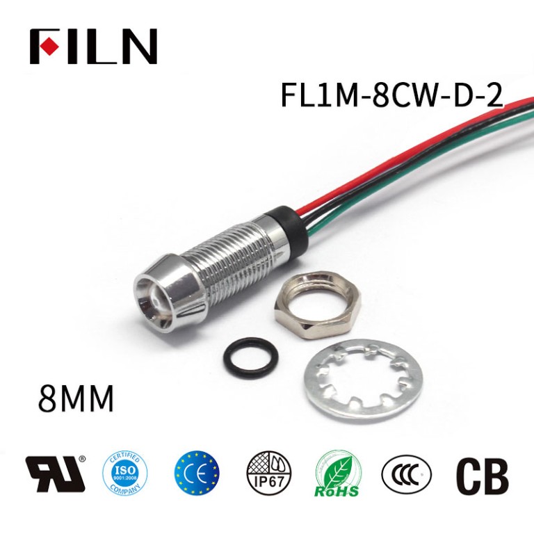 8mm-6V-red-green-double-color-led-metal-pilot-indicator-light-4 8mm 6V Double Color LED Metal Pilot Indicator Light