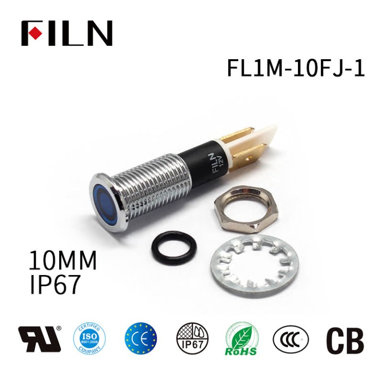 Ac-power-indicator-light FILN 10MM Power Indicator Light Blue LED 240V Signal Light