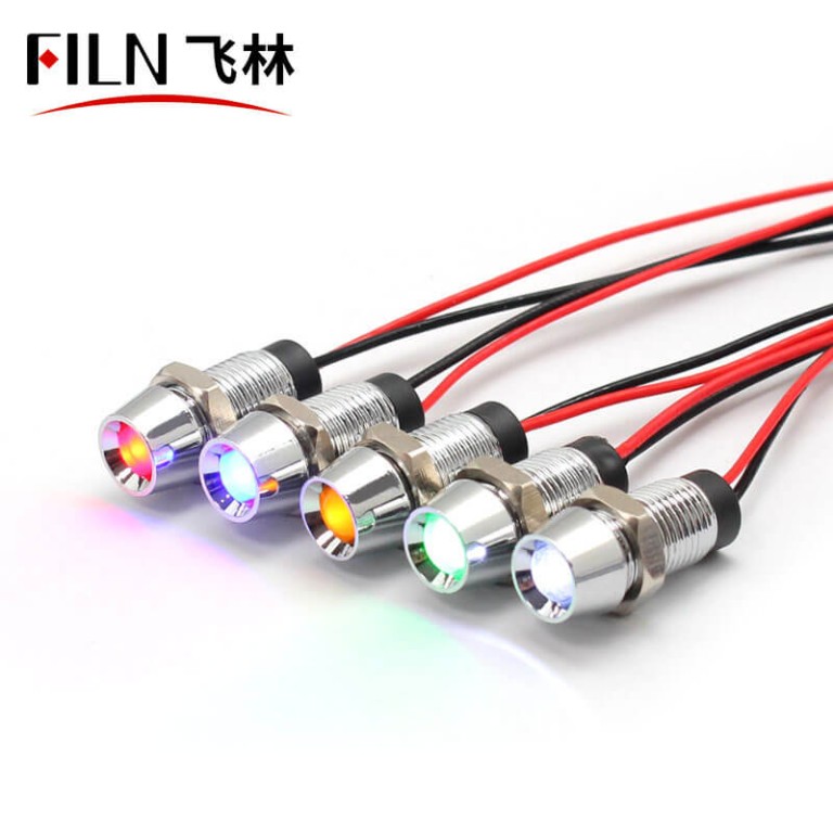 8MM Inverter FILN 12 Volts LED Indicator Lights