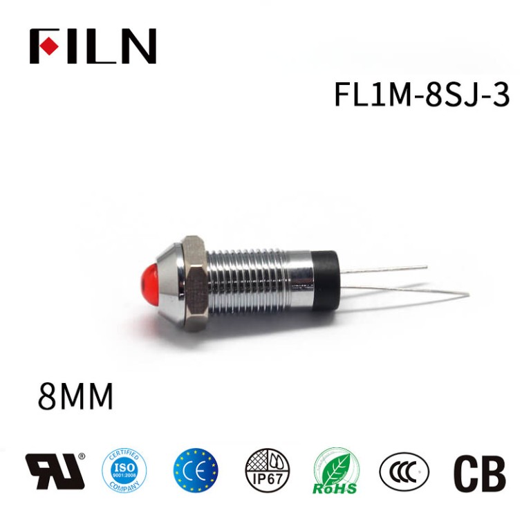 Function-indicator 8mm Mini Good Price IP67 277V Indicator Light