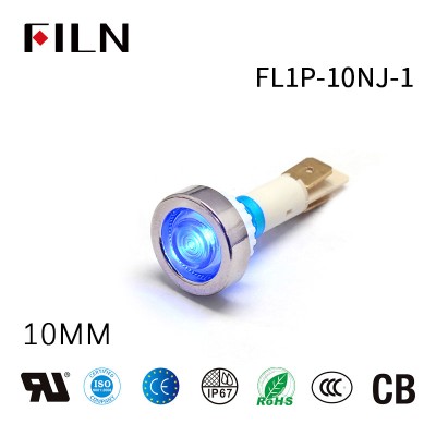 FILN インジケーター ライト カバー 10MM ライト LED ライト付き