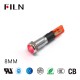 8mm 6V Bule LED Flat Head Filn ไฟแสดงสถานะเครื่อง