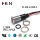 12MM 12V Metal Red LED Indicator Light