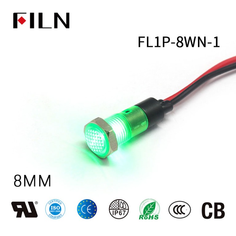 8MM 6V Yellew LED Welding Machine Round Indicator Lights