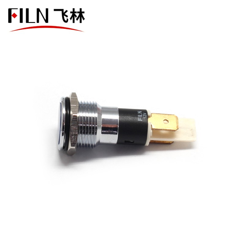 flat head indicator ligjt 16MM 220V FALT Head IP67 Metal Indicator Light