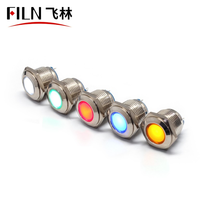 good price indicator ligjt 16MM 12V LED Good Price Switch with Red Indicator Light