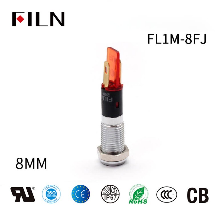 indicator-lights 8mm 6V Bule LED Flat Head Filn Machine Indicator Lights