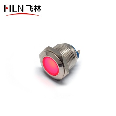 16MM 12V LED Good Price Switch with Red Indicator Light