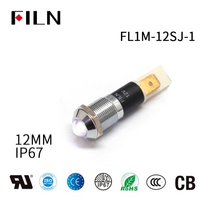 FILN パネル マウント インジケータ ライト-3V LED ブルー ヘッド インジケータ ライト