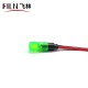 8MM 12V Clip-on LED Plastic White Indicator Light
