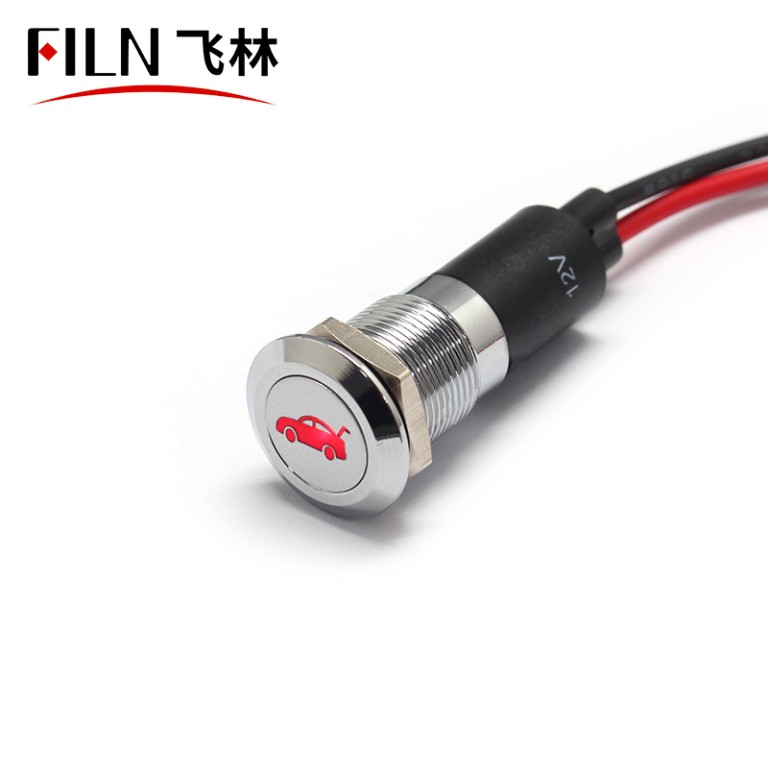 12mm Metal Indicator Light with Wire