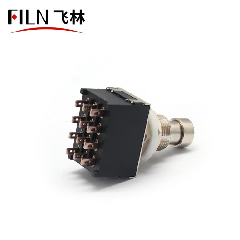 12pin foot switch Guitar Effects 4PDT 12Pins Wireless Solder Terminal Switch