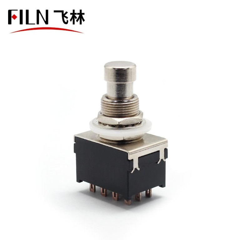 FLST12PYZM Guitar Effects 4PDT 12Pins Wireless Solder Terminal Switch