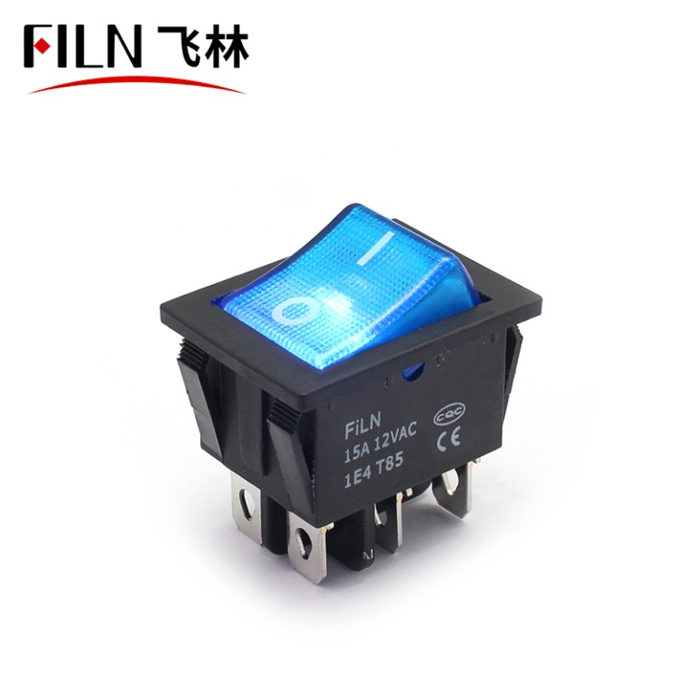 2 way rocker switch Filn KCD4 On Off 15A 12 Volt 2 Way Rocker Switch