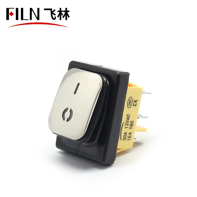 6 pins KCD4 12V 15AMP LED white rocker switch
