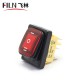 3 Way Rocker Switch 110V 15A Yellow LED ON OFF ON Momentary