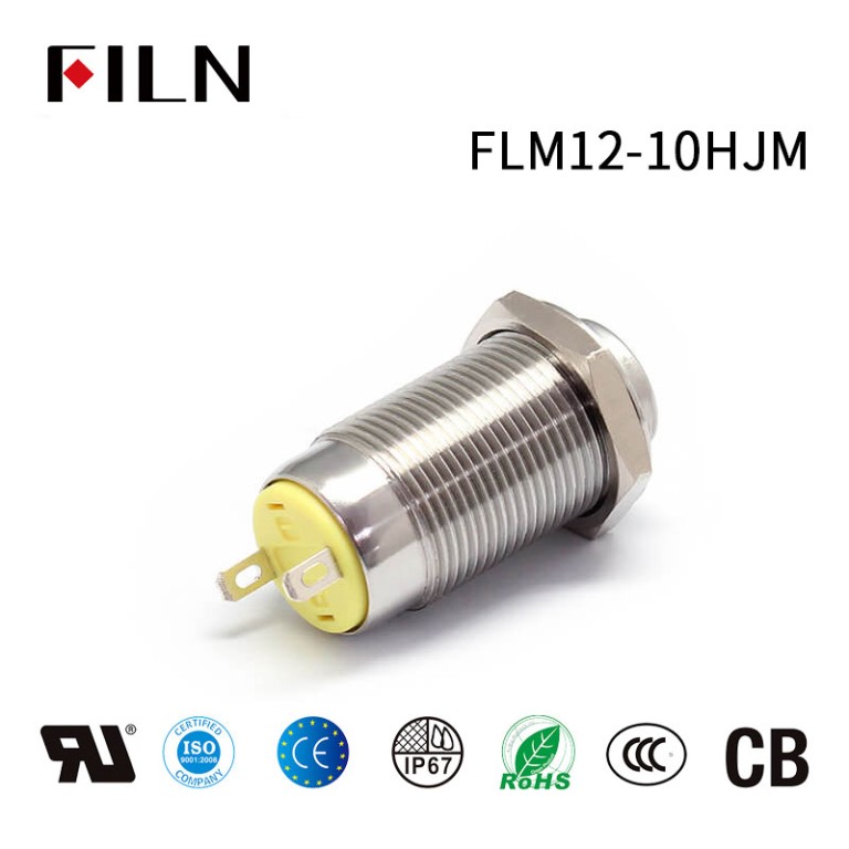 Tipos de interruptor de botón pulsador FILN: Mini interruptor momentáneo de 12 mm y 2 pines