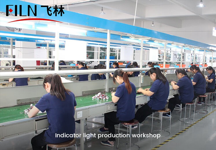 Indicator light production workshop
